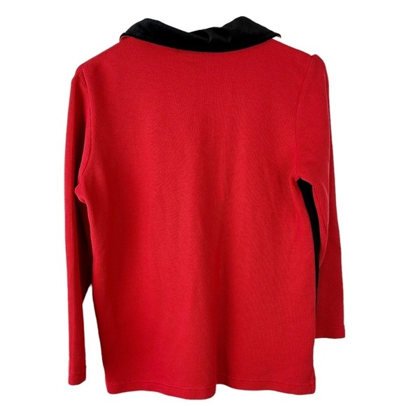 Moving Bleu Button Up Ugly Christmas Snowman Sweater Size Small - Picture 3 of 5